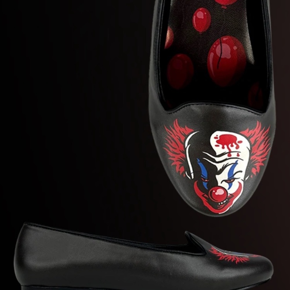 Strange Cvlt Clown Shoes black/white in pairs